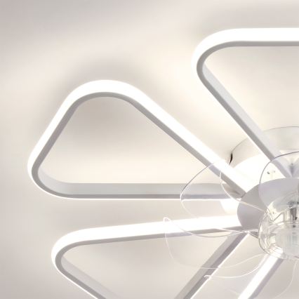 Brilagi - LED-dæmpbar loftventilator LED/38W/230V 3000-6500K Ø 76 cm hvid + fjernbetjening