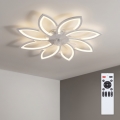 Brilagi - Dæmpbar LED-loftventilator LED/43W/230V pr. 90 cm hvid + fjernbetjening