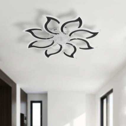 Brilagi - Dæmpbar LED-loftventilator LED/44W/230V 3000-6500K Ø 90 cm sort + fjernbetjening