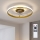 Brilagi - Dæmpbar LED-loftventilator LED/66W/230V 3000-6500K Ø 55 cm hvid/guld + fjernbetjening