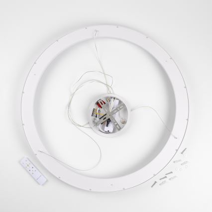 Brilagi - LED dæmpbar pendel på wire FALCON II LED/108W/230V 3000-6500K Ø 80 cm hvid + fjernbetjening