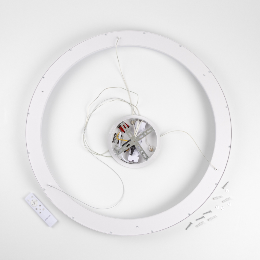 Brilagi - LED dæmpbar pendel på wire FALCON II LED/108W/230V 3000-6500K Ø 80 cm hvid + fjernbetjening