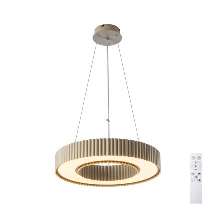Brilagi - Dæmpbar LED-pendel på wire LUMIX LED/48W/230V 3000–6000K beige Ø 50 cm + fjernbetjening