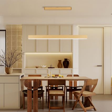 Brilagi - LED dæmpbar lysekrone SLEEKLINE SMART LED/40W/230V Wi-Fi Tuya egetræslook + fjernbetjening