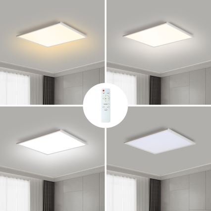 Brilagi - Dæmpbar LED-loftlampe SLIMFRAME LED/36W/230V 45x45 cm 3000-6000K hvid + fjernbetjening