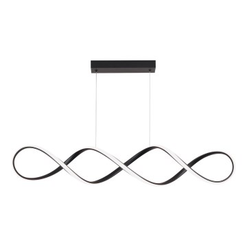 Brilagi - Dæmpbar LED-pendel med wire DNA LED/41W/230V 3000–6000K sort + fjernbetjening