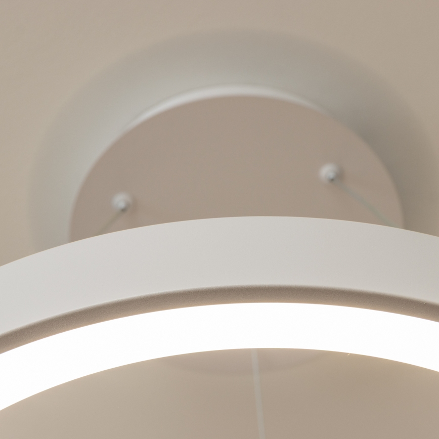BRILAGI - LED dæmpbar pendel med wireophæng FALCON II LED/99W/230V 3000-6500K Ø 60 cm hvid + fjernbetjening