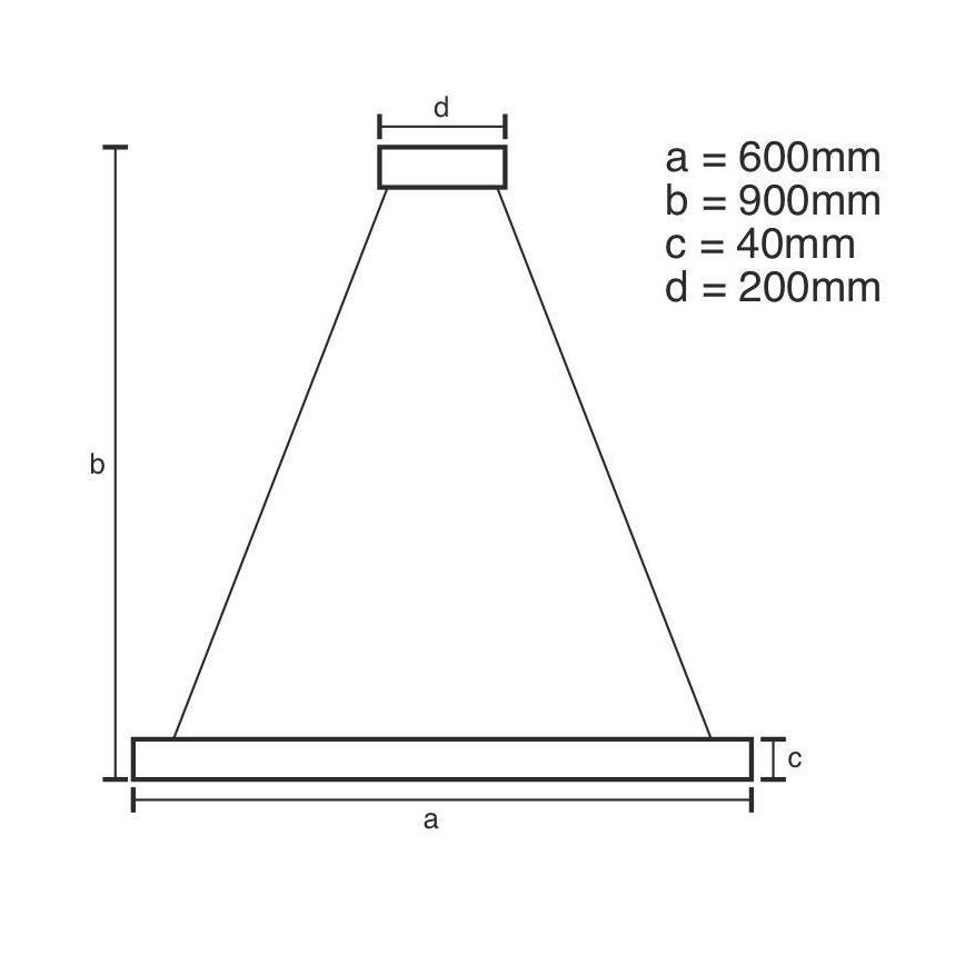 Brilagi - LED-dæmpbar pendel med wireophæng CIRCLE LED/42W/230V 3000-6500K Ø 60 cm + fjernbetjening