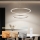Brilagi - Dæmpbar LED-pendel med wireophæng PORTOFINO LED/98W/230V 3000-6000K Ø 80 cm beige + fjernbetjening