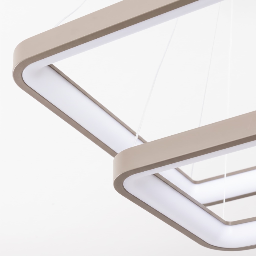 BRILAGI - LED Dæmpbar pendel på wire FALCON SLIM LED/78W/230V 3000-6500K 50x50 cm beige + fjernbetjening