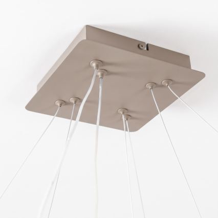 BRILAGI - LED Dæmpbar pendel på wire FALCON SLIM LED/78W/230V 3000-6500K 50x50 cm beige + fjernbetjening