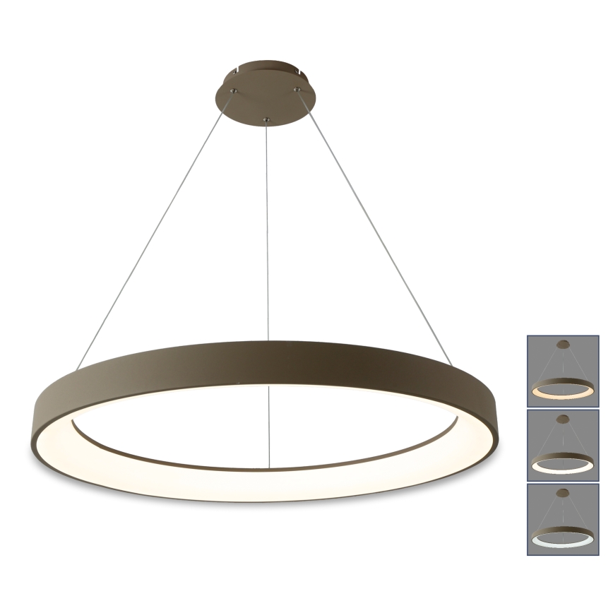 BRILAGI - LED-dæmpbar pendel på wire FALCON II LED/108W/230V 3000-6500K Ø 80 cm beige + fjernbetjening