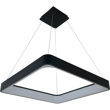 Brilagi - Dæmpbar LED-pendel på wire FALCON II LED/125W/230V 3000-6500K 60x60 cm sort + fjernbetjening