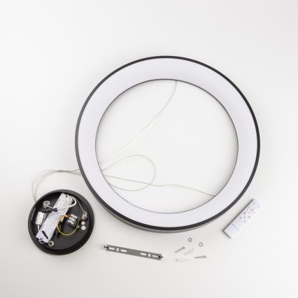 Brilagi - LED-dæmpbar pendel på wire FALCON II LED/99W/230V 3000-6500K Ø 60 cm sort + fjernbetjening