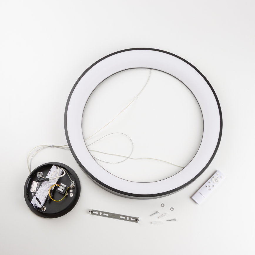 Brilagi - LED-dæmpbar pendel på wire FALCON II LED/99W/230V 3000-6500K Ø 60 cm sort + fjernbetjening