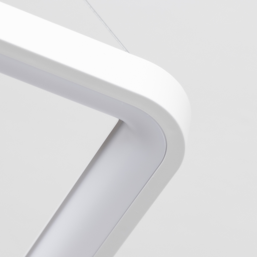 Brilagi - LED dæmpbar pendel på wire FALCON SLIM LED/50W/230V 3000-6500K 50x50 cm hvid + fjernbetjening