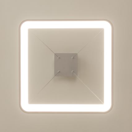 Brilagi - LED dæmpbar pendel på wire FALCON SLIM LED/50W/230V 3000-6500K 50x50 cm hvid + fjernbetjening