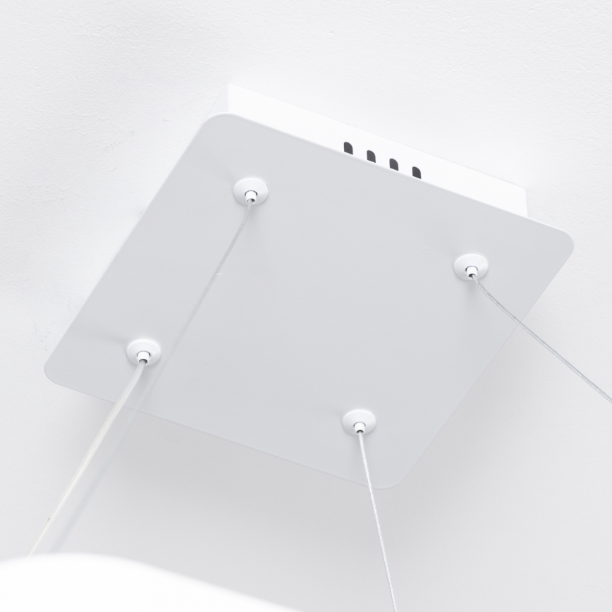 Brilagi - LED dæmpbar pendel på wire FALCON SLIM LED/50W/230V 3000-6500K 50x50 cm hvid + fjernbetjening