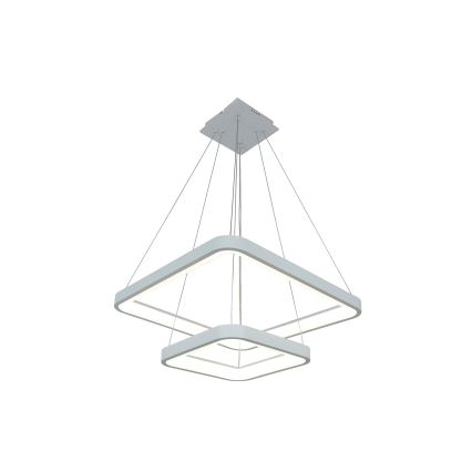 Brilagi - LED dæmpbar pendel på wire FALCON SLIM LED/78W/230V 3000-6500K 50x50 cm hvid + fjernbetjening