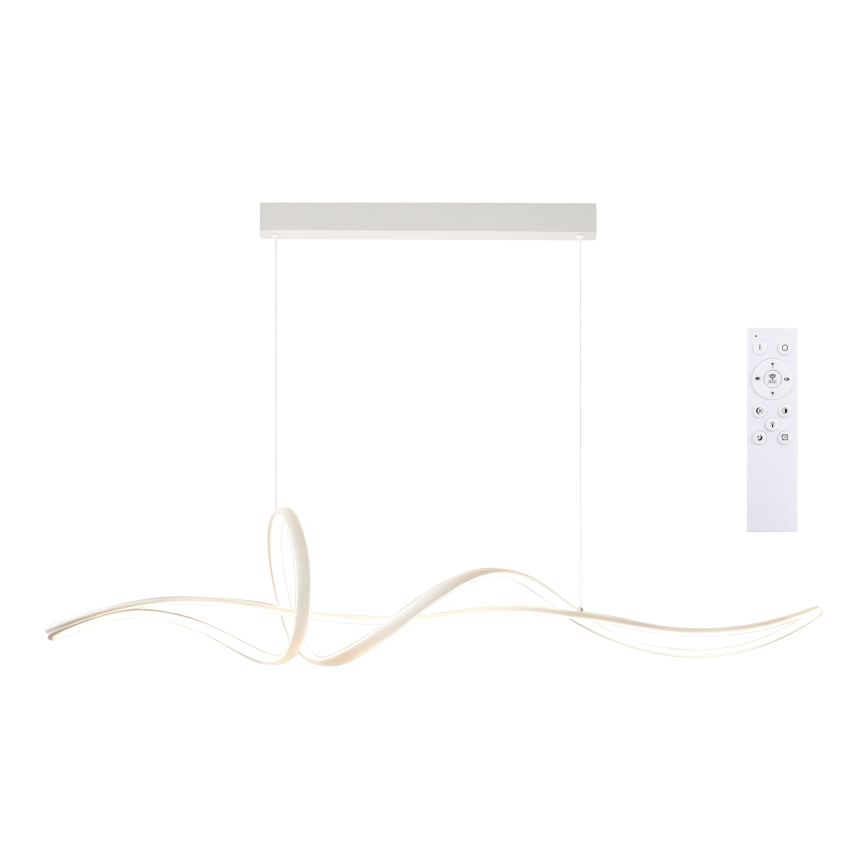 Brilagi - Dæmpbar LED-lysekrone med kabelophæng SIGNATURE LED/55W/230V 3000-6000K 120x23 cm hvid + fjernbetjening