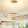 Brilagi - Dæmpbar LED-pendel på wire TWISTER LED/105W/230V 3000-6000K Ø 100 cm guld + fjernbetjening