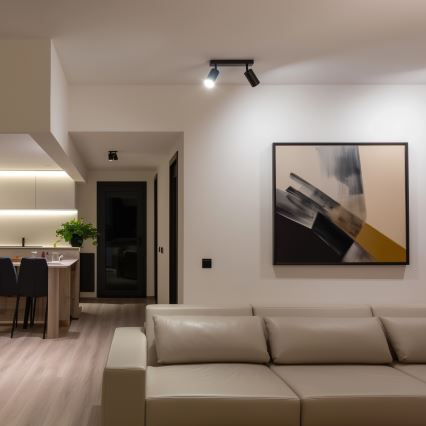 Brilagi - Dæmpbar LED RGBW spotlampe SELE 2xGU10/4,8W/230V 3000K sort + fjernbetjening
