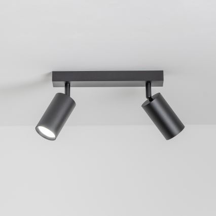 Brilagi - Dæmpbar LED RGBW spotlampe SELE 2xGU10/4,8W/230V 3000K sort + fjernbetjening