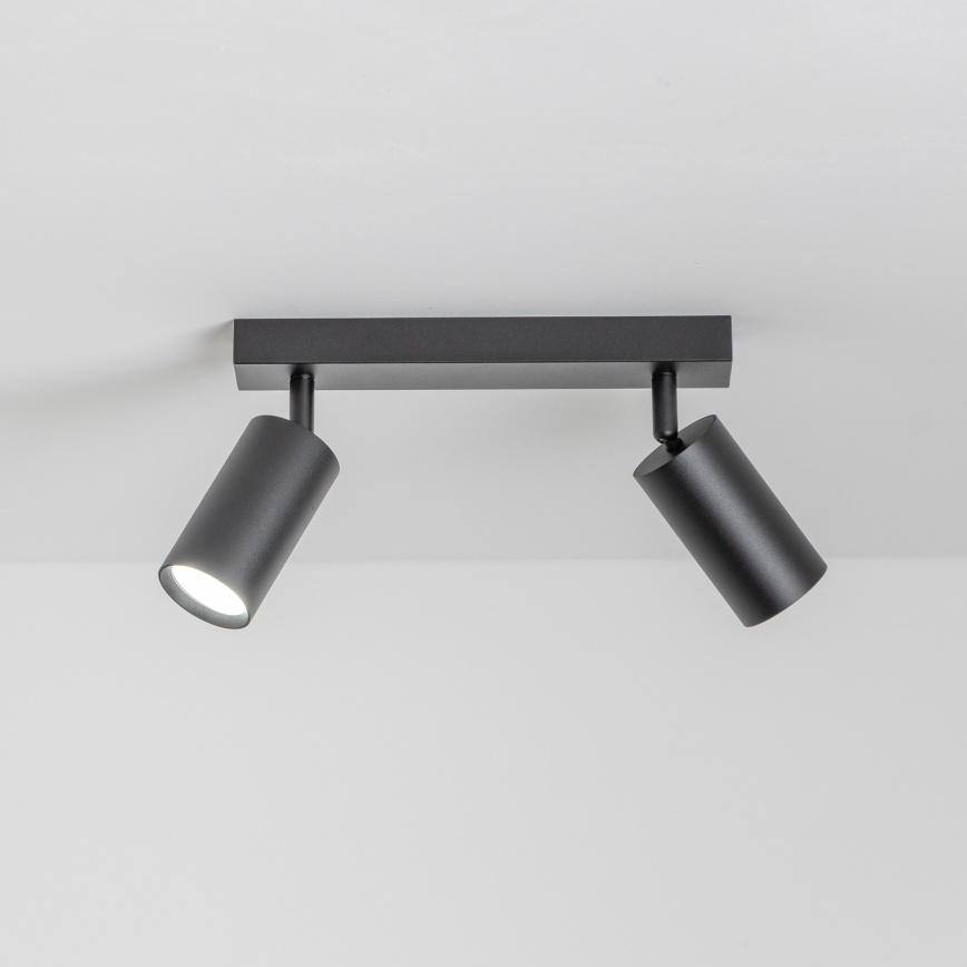 Brilagi - Dæmpbar LED RGBW spotlampe SELE 2xGU10/4,8W/230V 3000K sort + fjernbetjening
