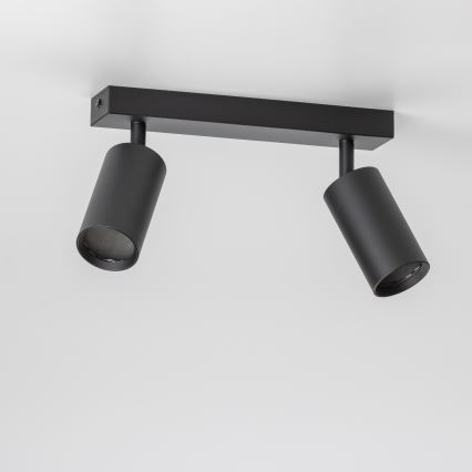 Brilagi - Dæmpbar LED RGBW spotlampe SELE 2xGU10/4,8W/230V 3000K sort + fjernbetjening