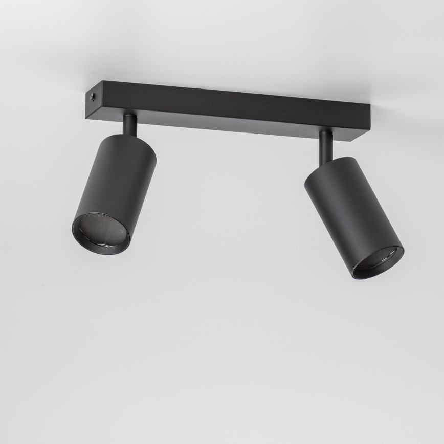 Brilagi - Dæmpbar LED RGBW spotlampe SELE 2xGU10/4,8W/230V 3000K sort + fjernbetjening