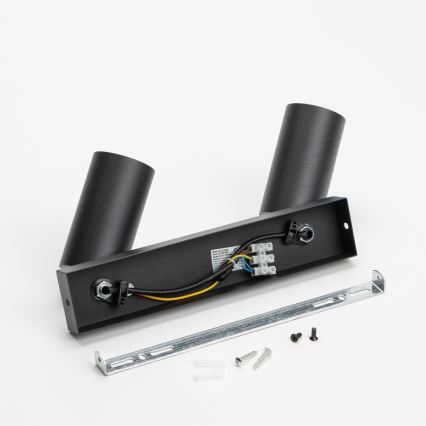 Brilagi - Dæmpbar LED RGBW spotlampe SELE 2xGU10/4,8W/230V 3000K sort + fjernbetjening