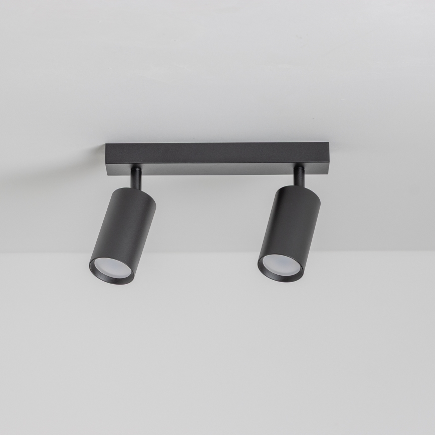 Brilagi - Dæmpbar LED RGBW spotlampe SELE 2xGU10/6W/230V 3000K sort + fjernbetjening