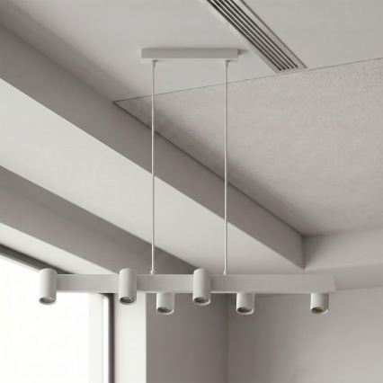 BRILAGI - Dæmpbar LED RGBW pendel med wireophæng SELE 6xGU10/6,5W/230V 2700-6500K hvid + fjernbetjening