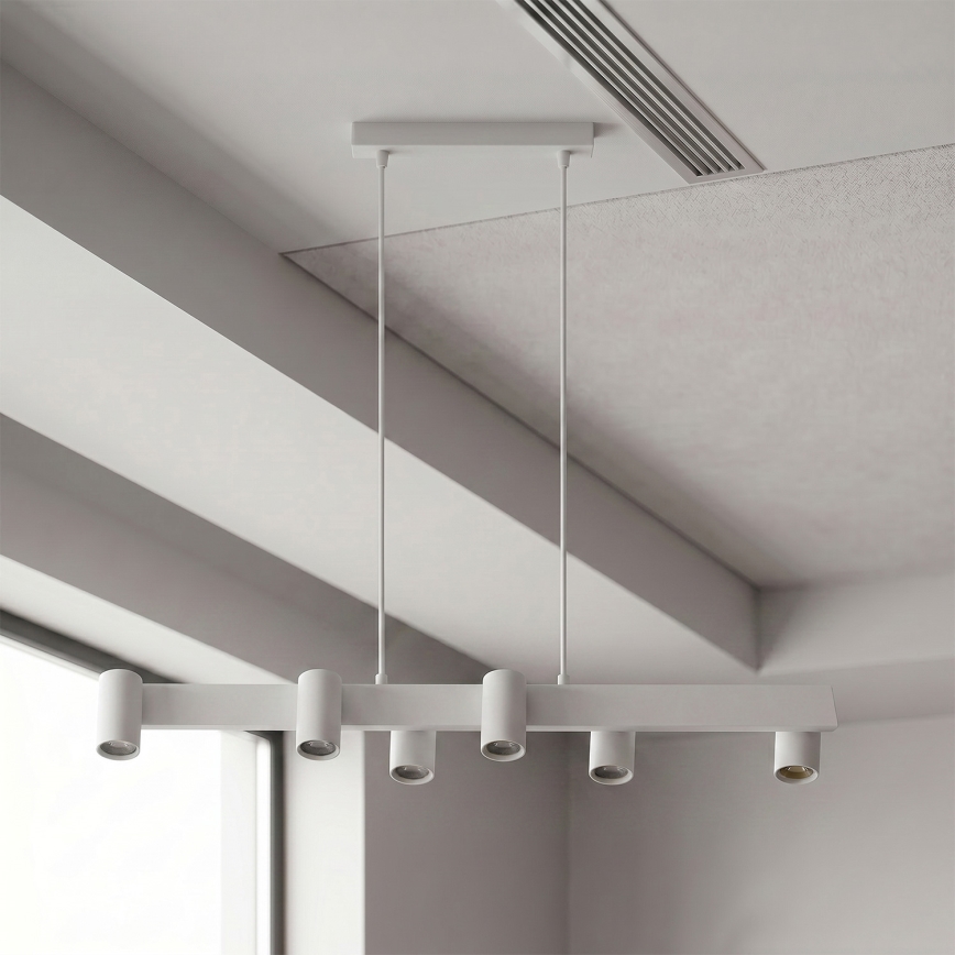 BRILAGI - Dæmpbar LED RGBW pendel med wireophæng SELE 6xGU10/6,5W/230V 2700-6500K hvid + fjernbetjening