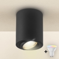 Brilagi - Dæmpbar LED RGBW-spot MIA 1xGU10/6W/230V 3000K 100x80 mm sort + fjernbetjening