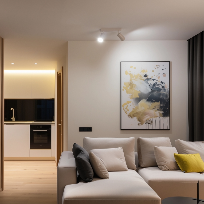 Brilagi - LED RGBW Dæmpbar spotarmatur SELE 2xGU10/4,8W/230V 3000K hvid + fjernbetjening