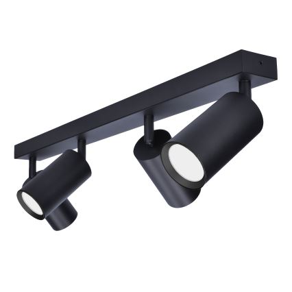 Brilagi - LED RGBW dæmpbar spot SELE 4xGU10/4,8W/230V 3000K sort + fjernbetjening