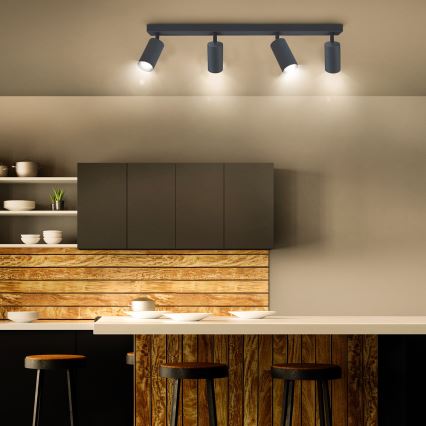Brilagi - LED RGBW dæmpbar loftspot SELE 4xGU10/4,8W/230V 3000K antracit + fjernbetjening