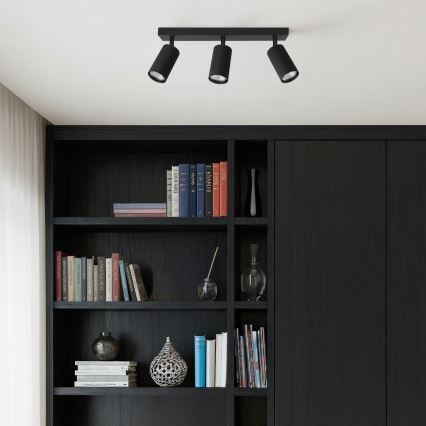 Brilagi - LED RGBW dæmpbar spotlampe SELE MODERN 3xGU10/4,8W/230V 3000K sort + fjernbetjening
