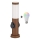 Brilagi - Dæmpbar LED RGBW udendørslampe med 2 stikkontakter 1xE27/9W/230V 2700-6500K IP44 40 cm brun