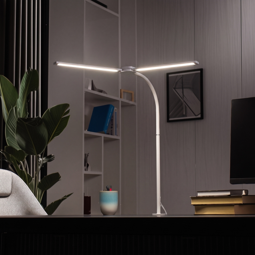 Brilagi - Dæmpbar LED-skrivebordslampe USB VARIO LED/14W/5V 3000-6000K hvid