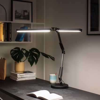 BRILAGI - Dæmpbar LED skrivebordslampe VARIO LED/15W/230V 3000-6000K sort