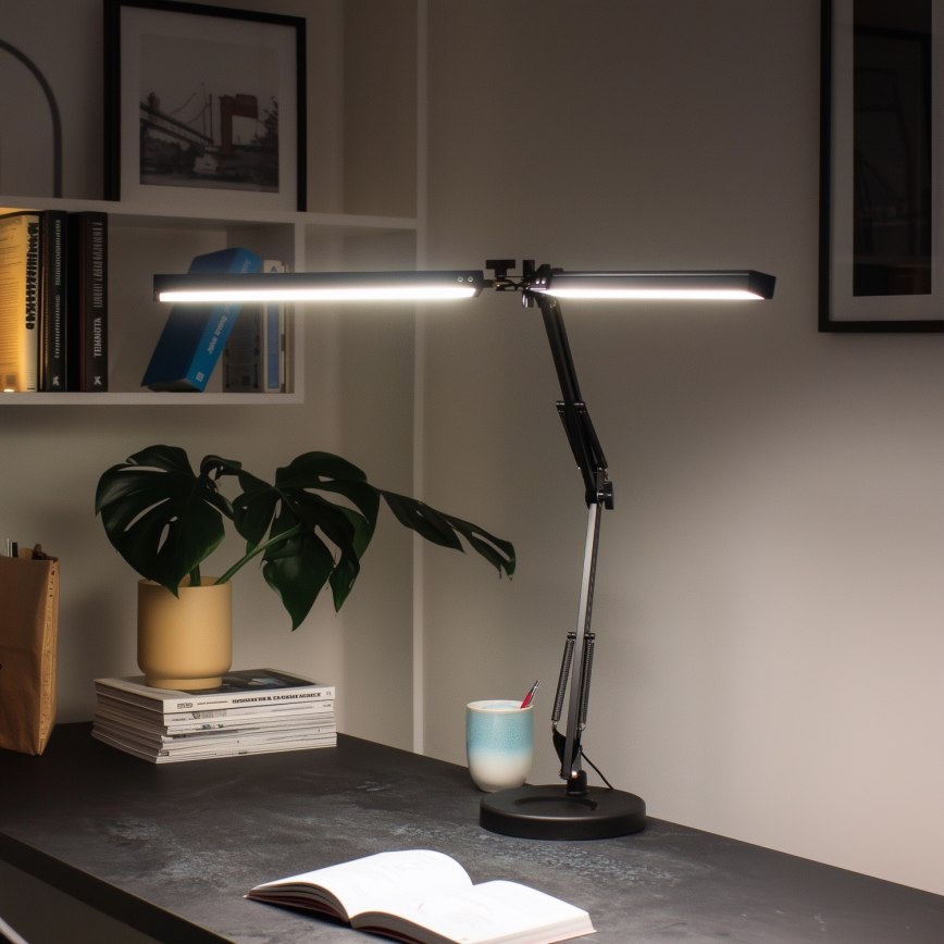 BRILAGI - Dæmpbar LED skrivebordslampe VARIO LED/15W/230V 3000-6000K sort