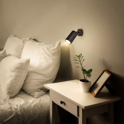 Brilagi - Dæmpbar LED RGBW-spotlampe SELE 1xGU10/4,8W/230V 3000K sort + fjernbetjening