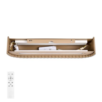 Brilagi - LED-dæmpbar væglampe FALCON MODERN LED/14W/230V 3000-6000K 40 cm beige + fjernbetjening