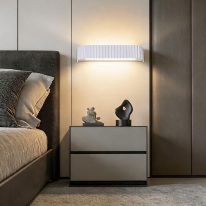 Brilagi - LED-dæmpbar væglampe FALCON MODERN LED/14W/230V 3000-6000K 40 cm hvid + fjernbetjening