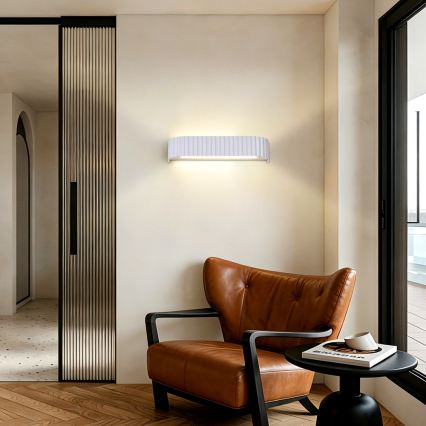 Brilagi - LED-dæmpbar væglampe FALCON MODERN LED/14W/230V 3000-6000K 40 cm hvid + fjernbetjening