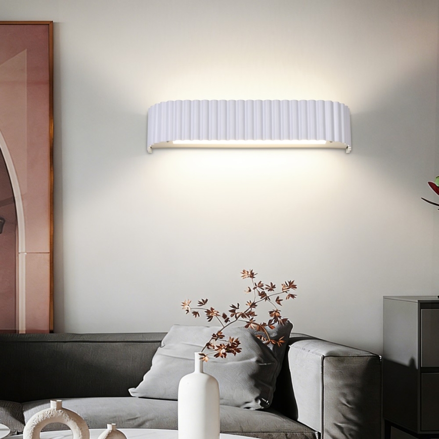 Brilagi - LED-dæmpbar væglampe FALCON MODERN LED/14W/230V 3000-6000K 40 cm hvid + fjernbetjening