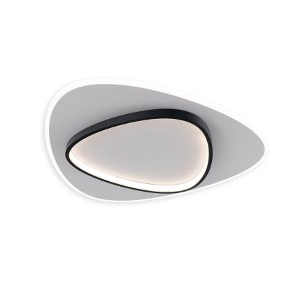 Brilagi - Dæmpbar LED-loftlampe FLARE LED/70W/230V 3000-6000K 55x55 cm hvid/sort + fjernbetjening