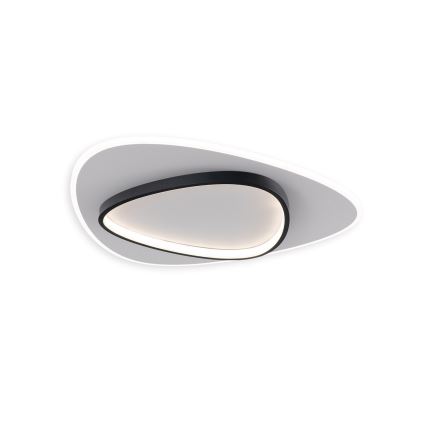 Brilagi - Dæmpbar LED-loftlampe FLARE LED/70W/230V 3000-6000K 55x55 cm hvid/sort + fjernbetjening